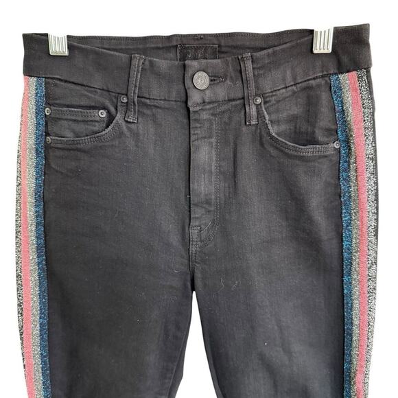 Mother Jeans High Waisted Looker Ankle Fray Guilty Gutter Racer 25 Festival - Picture 2 of 14